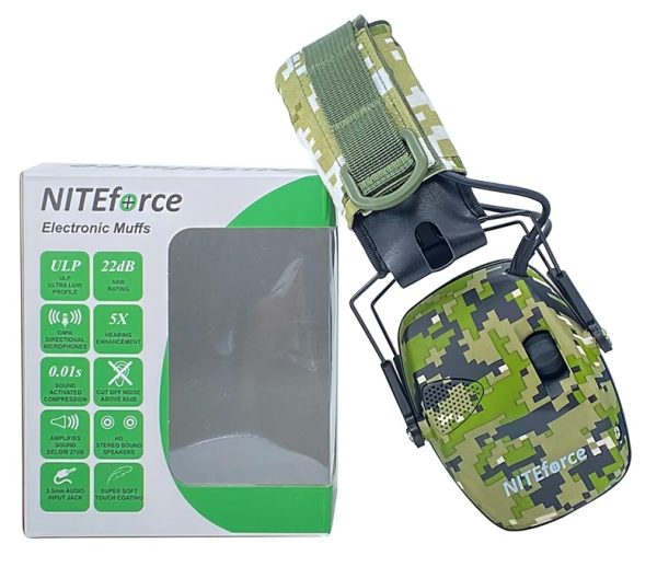 NITEforce SubSonic Digital Camo Electronic Earmuff