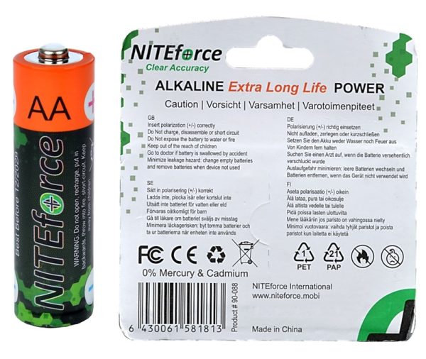 AA Alkaline Battery NITEforce